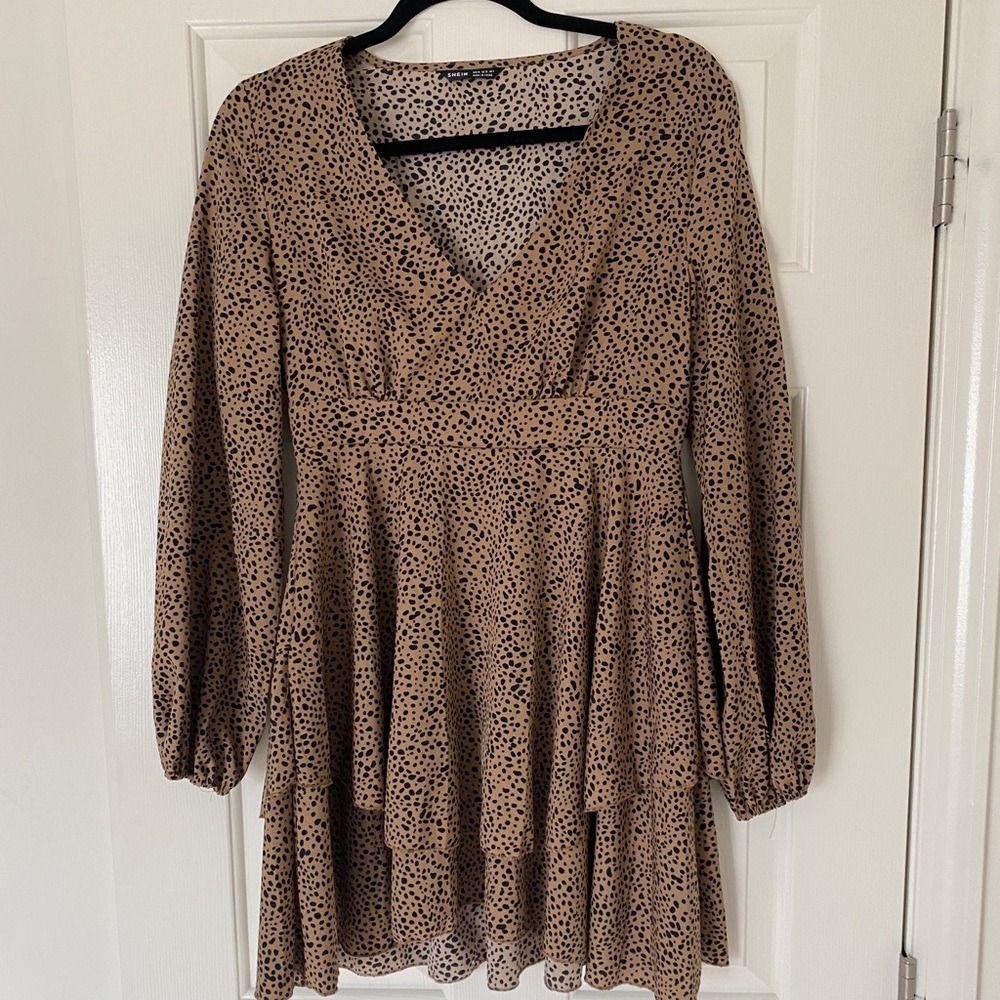 Cheetah Ruffle Dress